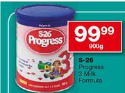 S-26 Progress 3 Milk Formula-900g
