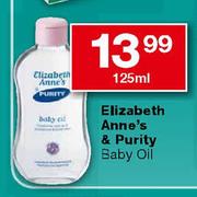 Elizabeth Anne's & Purity Baby Oil-125ml