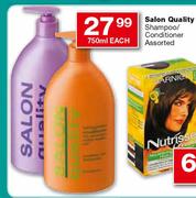 Salon Quality Shampoo/Conditioner Assorted-750ml each