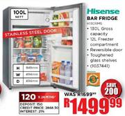 Hisense Bar Fridge-100 Ltr (H130RMS)