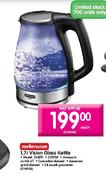 Mellerware Vision Glass Kettle-1.7 Ltr