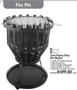 Terrace Leisure Turin Heavy Duty Fire Basket-67x47cm Each