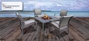 Terrace Leisure Java Aluminium Frame Fire Pit Set-Per Set