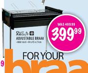 Out & About Adjustable Braai-60x45x21cm