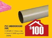 PVC Underground Pipe-110mmx6m
