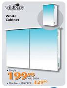 Wildberry White Cabinet Double