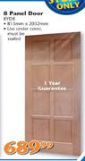 8 Panel Door-813mm x 2032mm