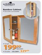 Wildberry Bamboo Cabinet Double