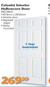 Colonist Interior Hollowcore Door-813mm x 2032mm