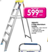 Gravity 6 Step Aluminium Ladder Each