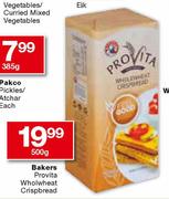 Bakers Provita Wholewheat Crispbread-500gm