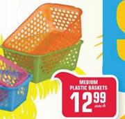 Medium Plastic Baskets-each