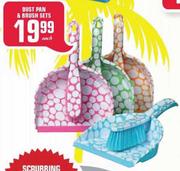 Dust Pan & Brush Sets-each