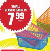 Small Plastic Baskets-each