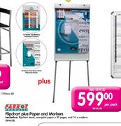 Parrot Flipchart Plus Paper and Markers-per pack
