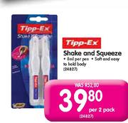 Tipp-Ex Shake and Squeeze-2 per pack