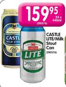 Castle Lite/Milk Stout Can-24 x 440ml