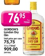 Gordon's London Dry Gin-12 x 750ml