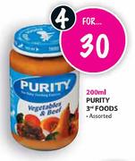 Purity 3rd Foods-4x200ml