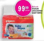 Pigeon Unscented Baby Wipes-6x82's
