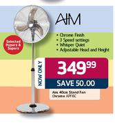 AIM Stand Fan Chrome-40cm