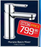 Murano Basin Mixer (TVMU1740/CH) Each