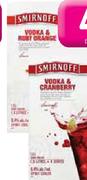 Smirnoff Vodka And Ruby Orange -1.5L