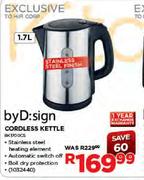 byD:sign Cordless Kettle-1.7 Ltr (BK170OCS)
