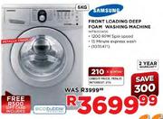 Samsung Front Loading Deep Foam Washing Machine-6kg
