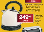 Platinum Cream 360 Degree Classic Cordless Kettle-1.7l Each