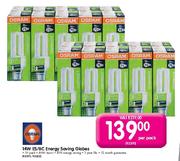 Osram 14W ES/BC Energy Saving Globes - Per Pack