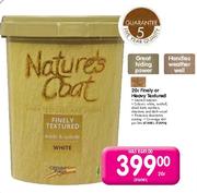 Nature's Coat Finely or Heavy Textured - 20 Ltr