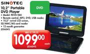 Sinotec 10.2" Portable DVD Player(PDVD 940)-Each