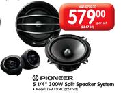 Pioneer 5 1/4" 300W Split Speaker System(TS A1304C)-Per Set