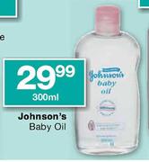 Johnson's Baby Oil-300ml Each