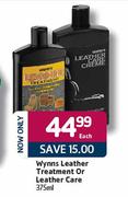 Wynns Leather Treatment Or Leather Care-375ml Each