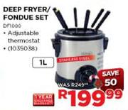 byD:sign Deep Fryer/Fondue Set-1Ltr(DF1000)