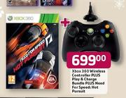XBOX 360 Wireless Controller Plus Play & Charge Bundle
