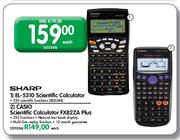 Sharp EL-5310 Scientific Calculator-Each