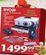 Ryobi Cordless Drill Driver Kit-Per Set