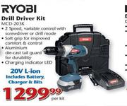Ryobi Drill Driver Kit-Per Kit