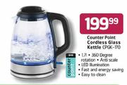 Counter Point Cordless Glass Kettle (CPGK-170)-1.7L
