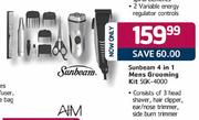 Sunbeam 4 In 1 Mens Grooming Kit (SGK-4000)