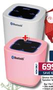 Sinotec Bluetooth Speaker White-2's
