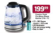 Counter Point Cordless Glass Kettle-1.7L
