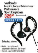 Yurbuds Inspire Focus Behind-ear Performance Sport Earphones