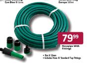 Hose Pipe With Fittings-15m x 12mm