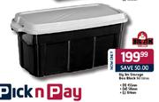 Big Jim Storage  Box Black-160Ltr(455mmx 516mm x 104m)