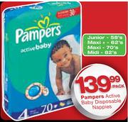 Pampers Active Baby Disposable Nappies-Per Pack
