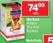 Herbex Attack The Fat Tablets-40's